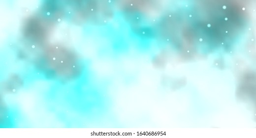Light BLUE vector texture with beautiful stars. Blur decorative design in simple style with stars. Pattern for websites, landing pages.