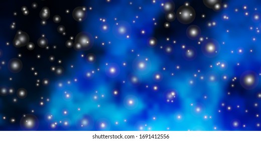 Leichte BLAU Vektorillustration Textur mit schönen Sternen. Moderne geometrische abstrakte Illustration mit Sternen. Muster für Webseiten, Landing-Seiten.