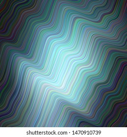 Light BLUE vector texture with bent lines. A sample with colorful lines, shapes. New composition for your brand book.