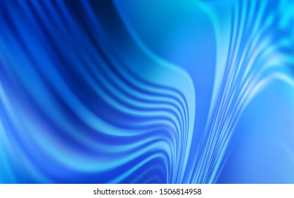 Light BLUE vector texture with bent lines. Colorful illustration in simple style with gradient. New composition for your brand book.