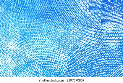 Light BLUE vector texture with bent lines. Colorful abstract illustration with gradient lines. Pattern for your design.