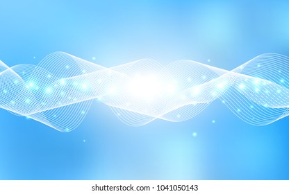 Light BLUE vector texture with birthday confetti. Blurred decorative design in anniversary style with confetti. The template can be used as a background for postcards.
