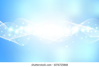 Light BLUE vector texture with birthday confetti. Blurred decorative design in anniversary style with confetti. Beautiful design for your business advert of anniversary.