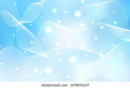 Light BLUE vector texture with birthday confetti. Blurred decorative design in anniversary style with confetti. The pattern can be used for carnival, festival leaflets.