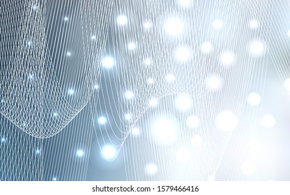 Light BLUE vector texture with birthday confetti. Blurred decorative design in anniversary style with confetti. The pattern can be used for birthday gifts, congratulations.