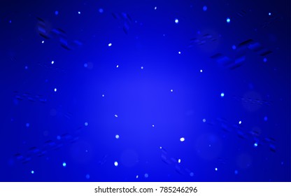 Light BLUE vector texture with birthday confetti. Confetti on blurred abstract background with colorful gradient. The pattern can be used for birthday gifts, congratulations.