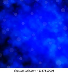 Light BLUE vector texture with circles. Abstract decorative design in gradient style with bubbles. Pattern for booklets, leaflets.