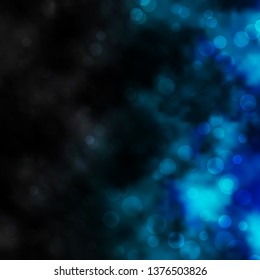 Light BLUE vector texture with circles. Abstract colorful disks on simple gradient background. Pattern for booklets, leaflets.