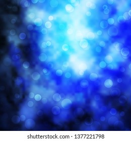 Light BLUE vector texture with circles. Glitter abstract illustration with colorful drops. Pattern for business ads.