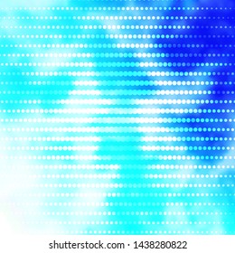 Light BLUE vector texture with circles. Colorful illustration with gradient dots in nature style. Design for your commercials.