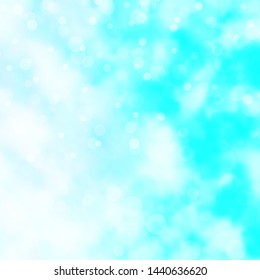 Light BLUE vector texture with circles. Abstract decorative design in gradient style with bubbles. Pattern for booklets, leaflets.