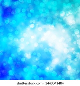 Light BLUE vector texture with circles. Illustration with set of shining colorful abstract spheres. Pattern for wallpapers, curtains.