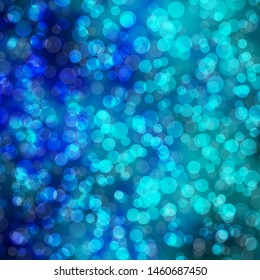 Light BLUE vector texture with circles. Abstract decorative design in gradient style with bubbles. Pattern for wallpapers, curtains.