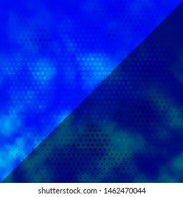 Light BLUE vector texture with circles. Modern abstract illustration with colorful circle shapes. Design for your commercials.