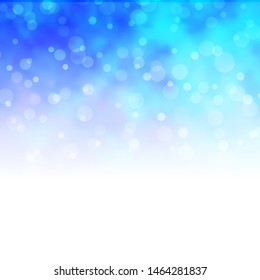 Light BLUE vector texture with circles. Illustration with set of shining colorful abstract spheres. Pattern for business ads.