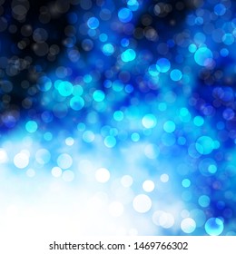 Light BLUE vector texture with circles. Abstract illustration with colorful spots in nature style. Design for posters, banners.
