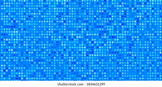 Textura vectorial AZUL ligera con círculos. Ilustración colorida con puntos de degradado en estilo natural. Patrón para anuncios comerciales.