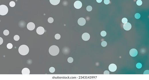 Light BLUE vector texture with circles, stars. Illustration with set of colorful abstract spheres, stars. Pattern for booklets, leaflets.