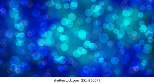 Light BLUE vector texture with circles. Abstract decorative design in gradient style with bubbles. Pattern for wallpapers, curtains.