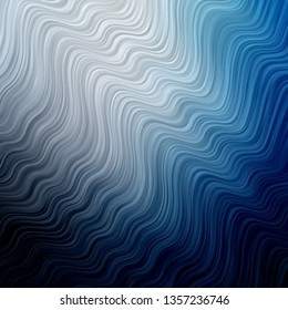 Light BLUE vector texture with circular arc. Illustration in abstract style with gradient curved.  Best design for your ad, poster, banner.