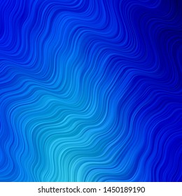 Light BLUE vector texture with circular arc. Abstract illustration with gradient bows. Pattern for websites, landing pages.