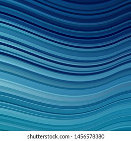 Light BLUE vector texture with circular arc. Illustration in halftone style with gradient curves. Pattern for ads, commercials.