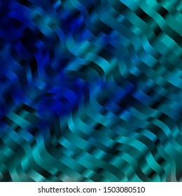 Light BLUE vector texture with circular arc. Colorful illustration in abstract style with bent lines. Best design for your ad, poster, banner.