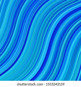 Light BLUE vector texture with circular arc. Gradient illustration in simple style with bows. Template for cellphones.