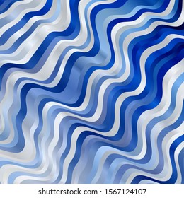 Light BLUE vector texture with circular arc. Abstract gradient illustration with wry lines. Best design for your posters, banners.