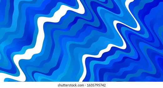 Light BLUE vector texture with circular arc. Colorful illustration, which consists of curves. Best design for your posters, banners.