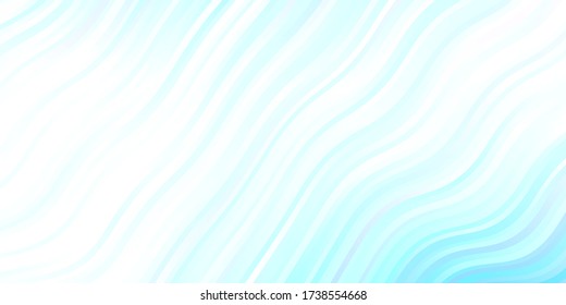 Light BLUE vector texture with circular arc. Illustration in abstract style with gradient curved.  Pattern for websites, landing pages.