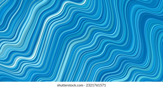 Light BLUE vector texture with circular arc. Colorful illustration, which consists of curves. Pattern for commercials, ads.
