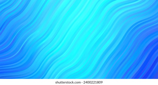 Light BLUE vector texture with circular arc. Colorful illustration in circular style with lines. Template for your UI design.