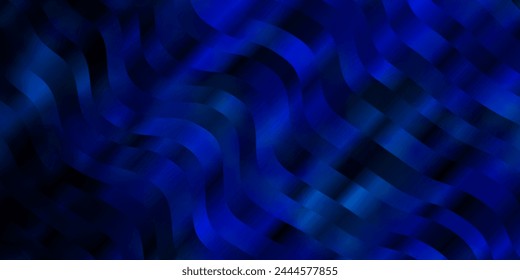 Light BLUE vector texture with circular arc. Colorful illustration in circular style with lines. Pattern for busines booklets, leaflets