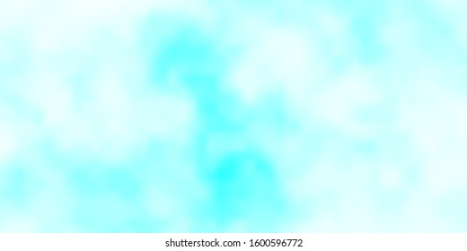 Light BLUE vector texture with cloudy sky. Gradient illustration with colorful sky, clouds. Pattern for your commercials.