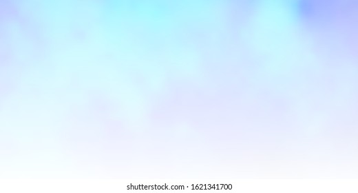 Light BLUE vector texture with cloudy sky. Colorful illustration with abstract gradient clouds. Pattern for your booklets, leaflets.