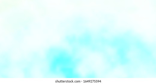 Light BLUE vector texture with cloudy sky. Gradient illustration with colorful sky, clouds. Pattern for your commercials.