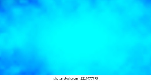 Light BLUE vector texture with cloudy sky. Abstract colorful clouds on gradient illustration. Template for websites.