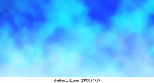 Light BLUE vector texture with cloudy sky. Abstract illustration with colorful gradient clouds. Pattern for your booklets, leaflets.