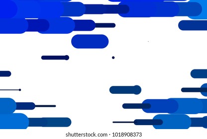 Light BLUE vector texture with colored capsules. Decorative shining illustration with lines on abstract template. The pattern can be used as ads, poster, banner for medicine.