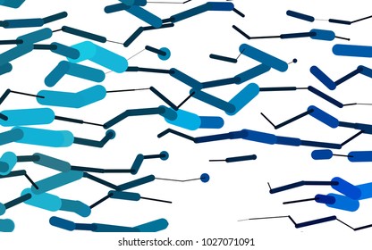 Light BLUE vector texture with colored capsules. Capsules on blurred abstract background with gradient. The pattern can be used for medical ad, booklets, leaflets