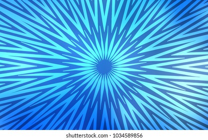 Light BLUE vector texture with colored lines. Shining colored illustration with sharp stripes. Smart design for your business advert.