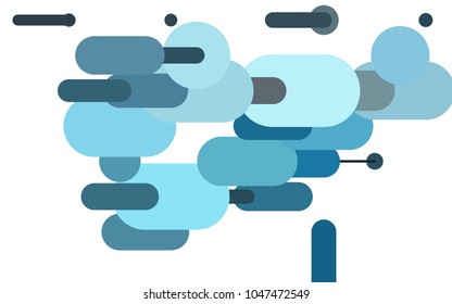 Light BLUE vector texture with colored capsules. Blurred decorative design in simple style with lines. Best design for your ad, poster, banner.