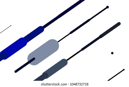 Light BLUE vector texture with colored capsules. Blurred decorative design in simple style with lines. The pattern can be used for medical ad, booklets, leaflets
