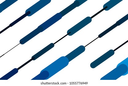 Light BLUE vector texture with colored capsules. Blurred decorative design in simple style with lines. Best design for your ad, poster, banner.