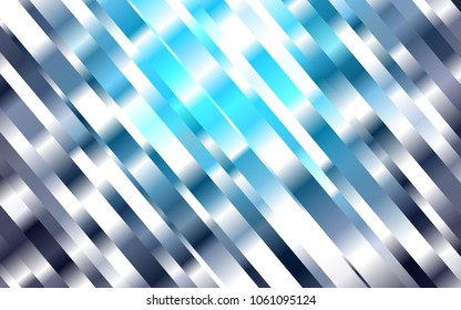 Light BLUE vector texture with colored lines. Modern geometrical abstract illustration with staves. Smart design for your business advert.