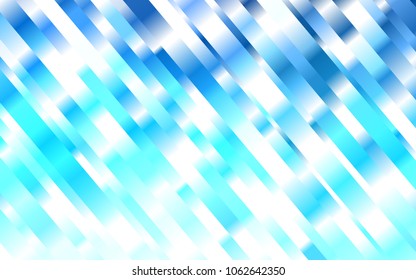 Light BLUE vector texture with colored lines. Decorative shining illustration with lines on abstract template. Smart design for your business advert.