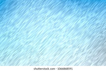 Light BLUE vector texture with colored lines. Modern geometrical abstract illustration with staves. The template can be used as a background.