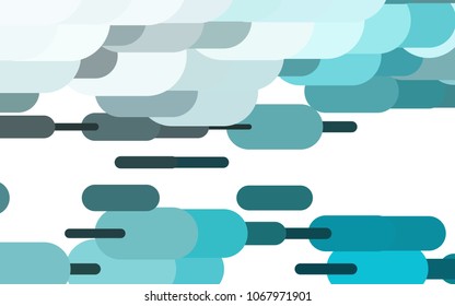 Light BLUE vector texture with colored capsules. Decorative shining illustration with lines on abstract template. The pattern can be used for websites.