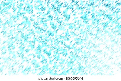 Light BLUE vector texture with colored lines. Decorative shining illustration with lines on abstract template. The pattern can be used for busines ad, booklets, leaflets